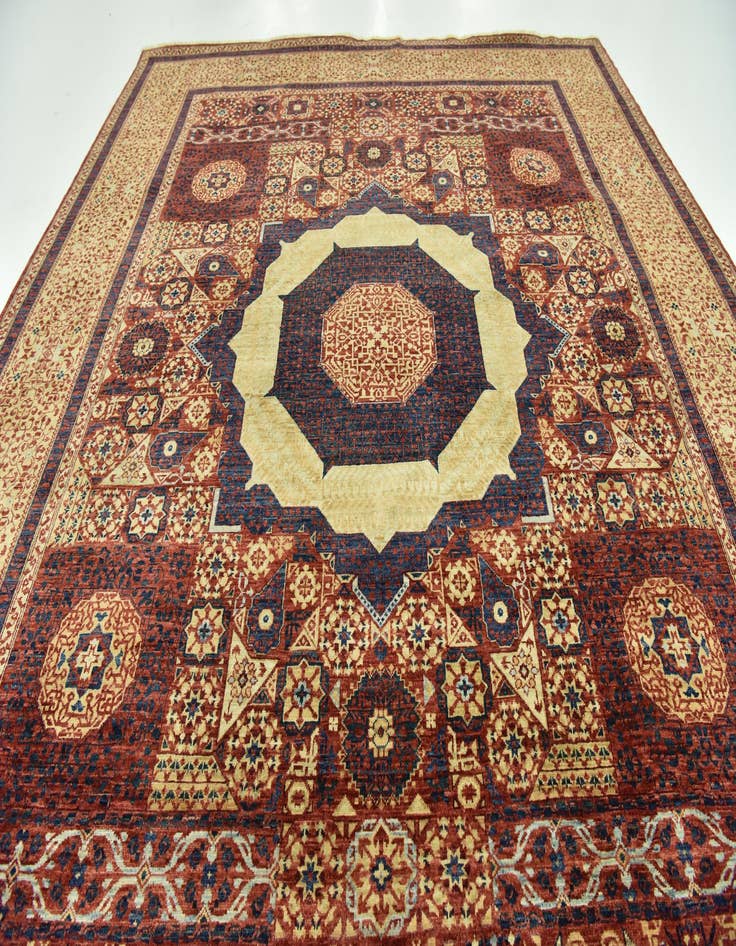 Detail image of  8' x 9' 9  Hand Knotted Mamluk Ziegler Oriental Rug