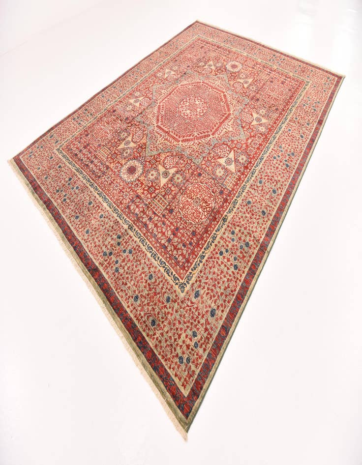 Detail image of  8' 2 x 10' 9  Hand Knotted Mamluk Ziegler Rug