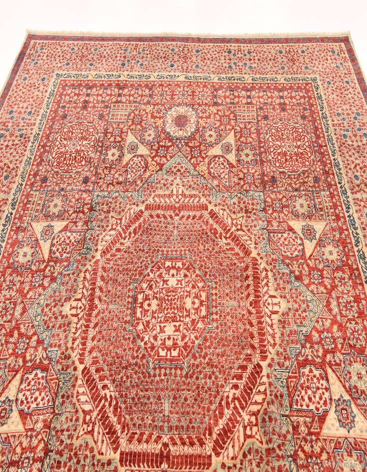 Detail image of  8' 2 x 10' 9  Hand Knotted Mamluk Ziegler Rug