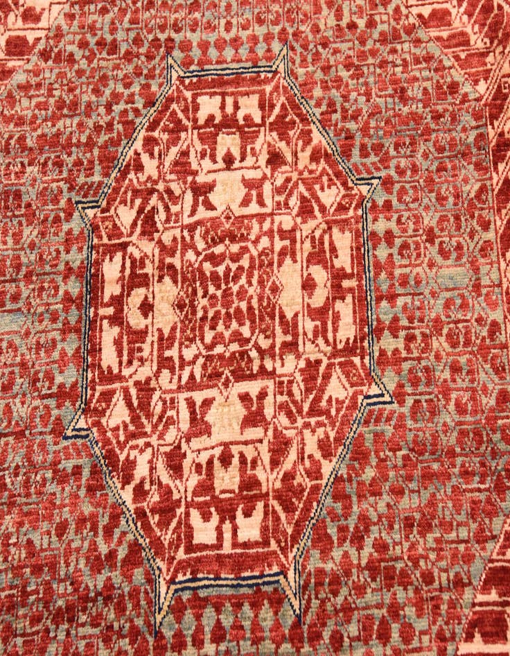 Detail image of  8' 2 x 10' 9  Hand Knotted Mamluk Ziegler Rug