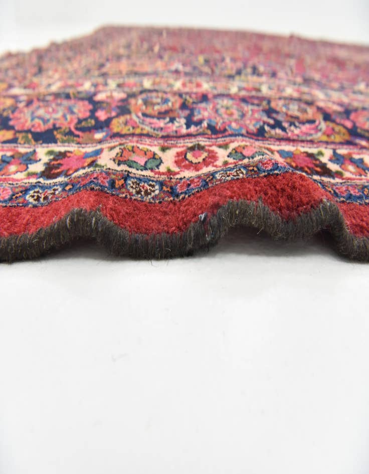 Detail image of  10' x 12' 6  Hand Knotted Mashad Persian Wool Rug