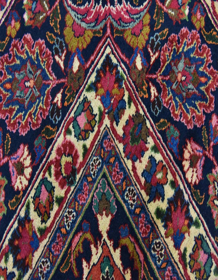 Detail image of  10' x 12' 6  Hand Knotted Mashad Persian Wool Rug