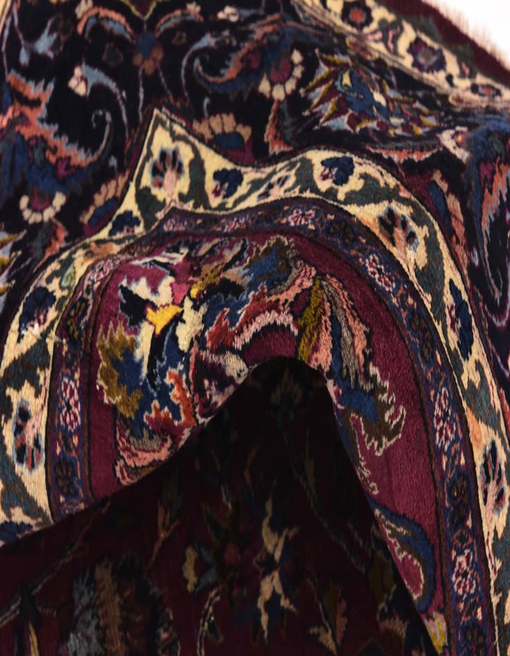 Detail image of  9' 8 x 12' 7  Hand Knotted Mashad Persian Wool Rug