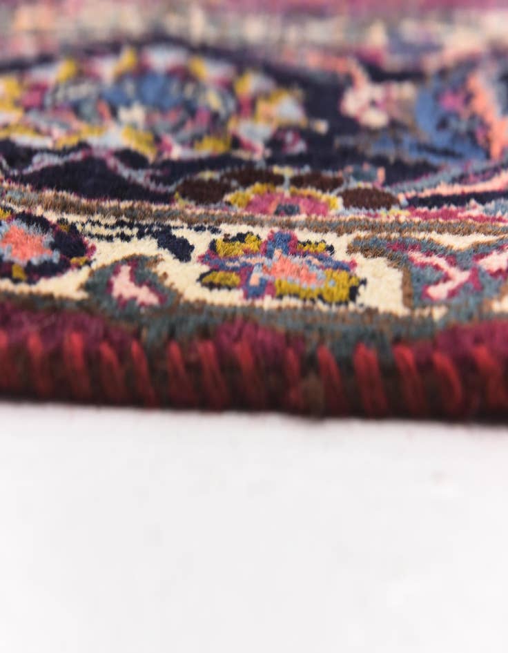 Detail image of  9' 8 x 12' 7  Hand Knotted Mashad Persian Wool Rug