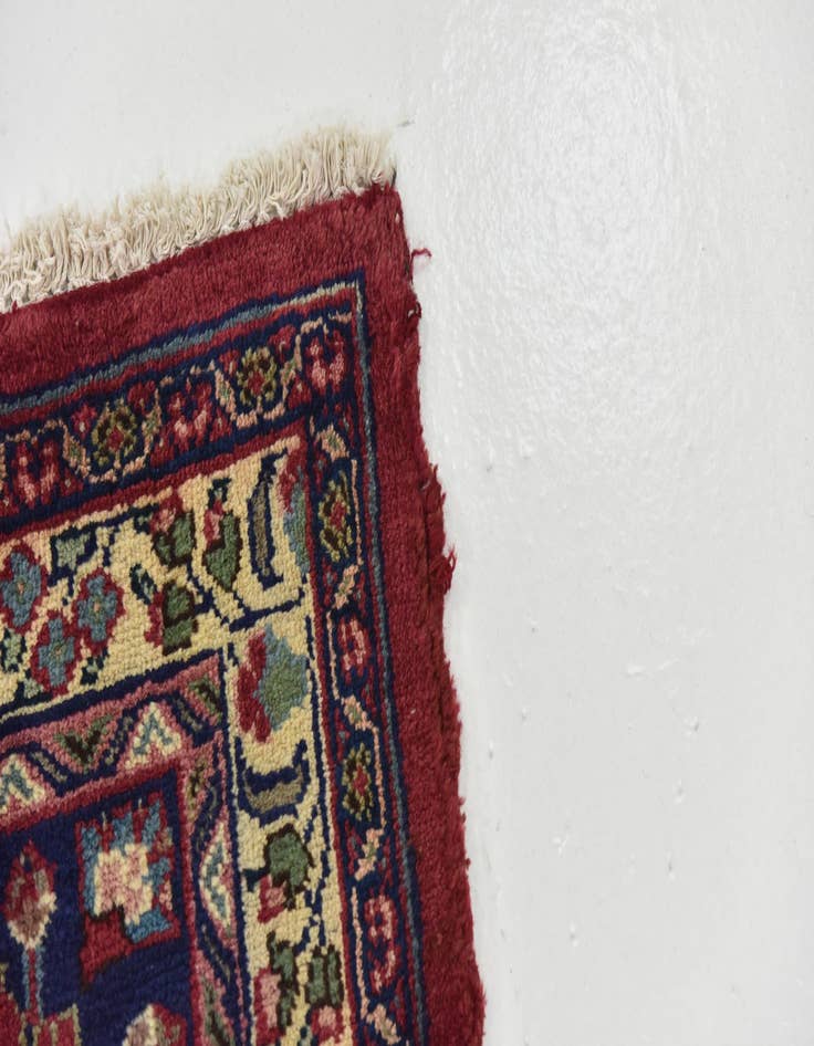 Detail image of  9' 9 x 12' 6  Hand Knotted Mashad Persian Wool Rug