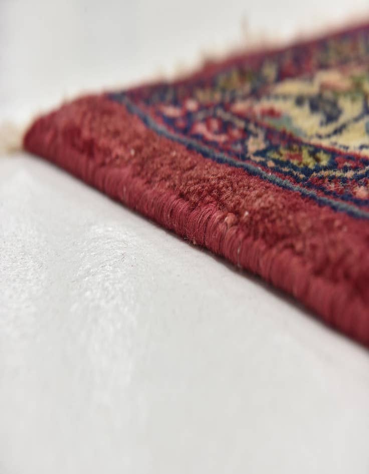 Detail image of  9' 9 x 12' 6  Hand Knotted Mashad Persian Wool Rug