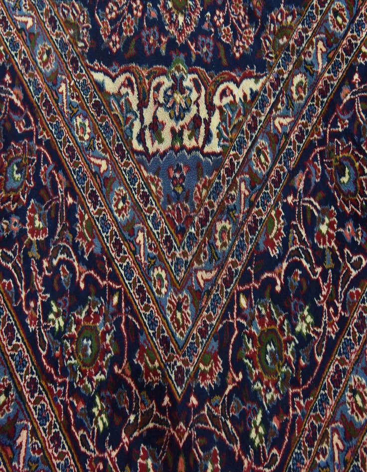 Detail image of  9' 8 x 12' 8  Hand Knotted Mashad Persian Wool Rug