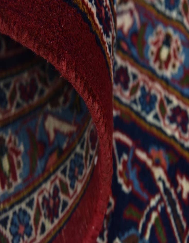 Detail image of  9' 8 x 12' 8  Hand Knotted Mashad Persian Wool Rug