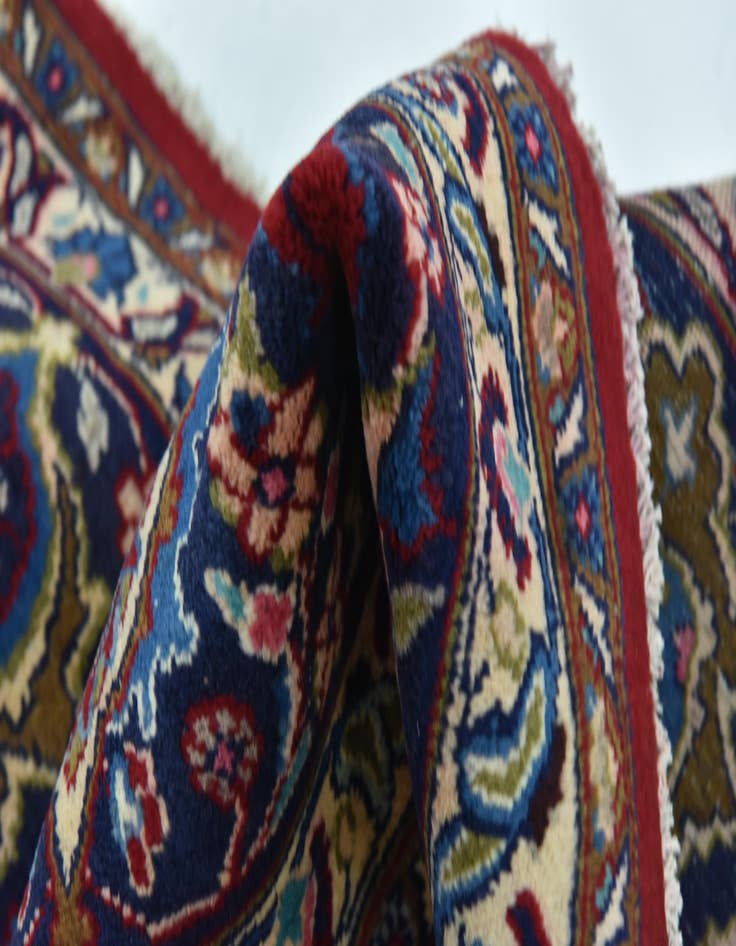 Detail image of  9' 9 x 12' 9  Hand Knotted Mashad Persian Wool Rug