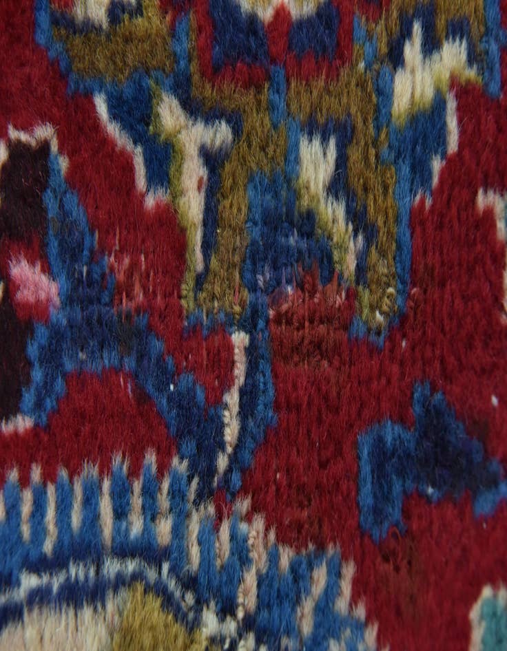 Detail image of  9' 9 x 12' 9  Hand Knotted Mashad Persian Wool Rug