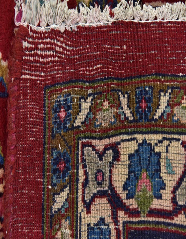 Detail image of  9' 9 x 12' 9  Hand Knotted Mashad Persian Wool Rug