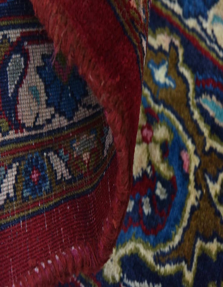 Detail image of  9' 9 x 12' 9  Hand Knotted Mashad Persian Wool Rug