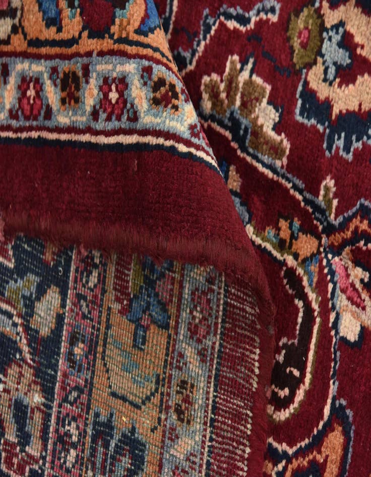 Detail image of  9' 8 x 12' 10  Hand Knotted Mashad Persian Wool Rug
