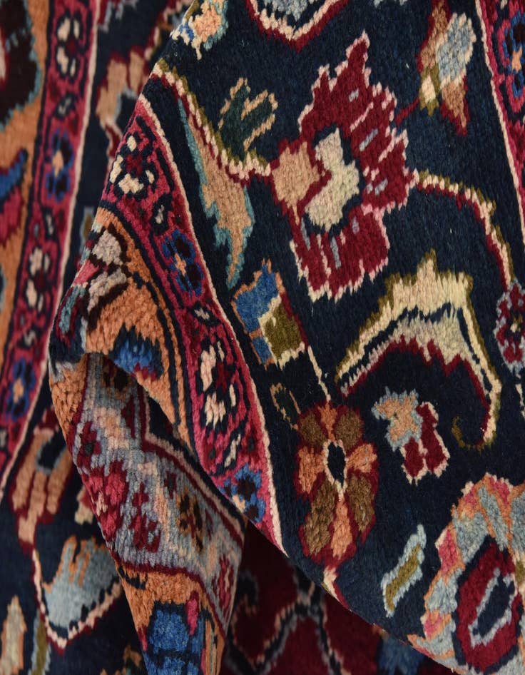 Detail image of  9' 8 x 12' 10  Hand Knotted Mashad Persian Wool Rug