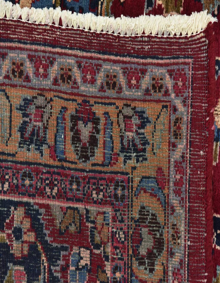 Detail image of  9' 8 x 12' 10  Hand Knotted Mashad Persian Wool Rug