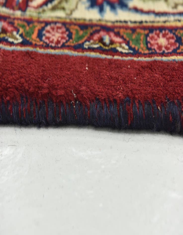 Detail image of  9' 9 x 12' 8  Hand Knotted Mashad Persian Wool Rug