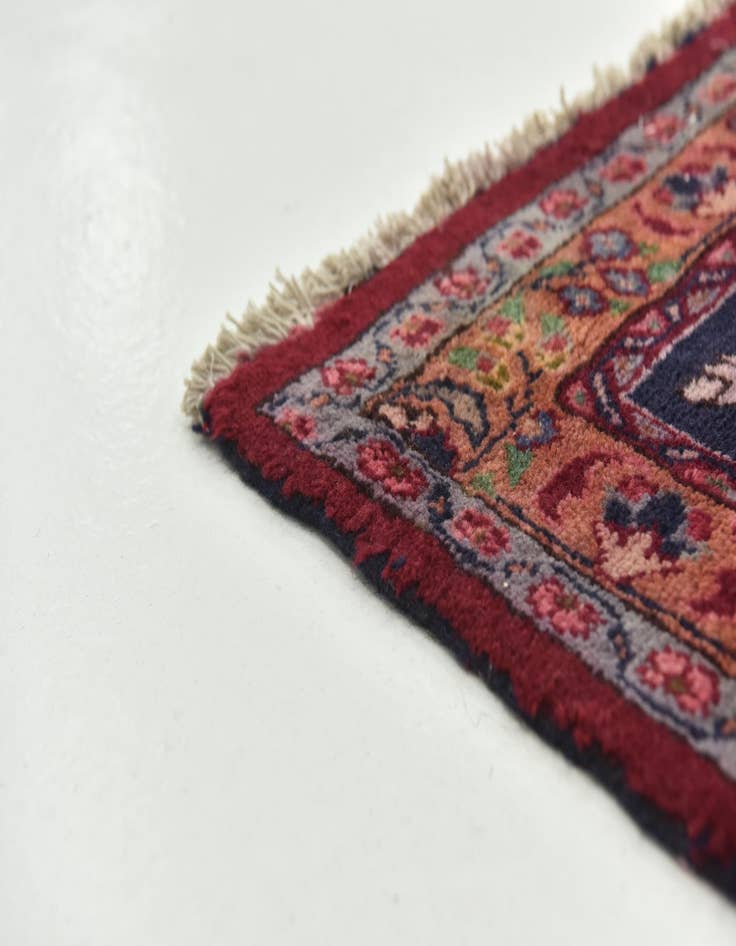 Detail image of  9' 8 x 12' 8  Hand Knotted Mashad Persian Wool Rug