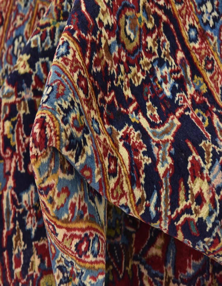 Detail image of  9' 8 x 13'  Hand Knotted Mashad Persian Wool Rug