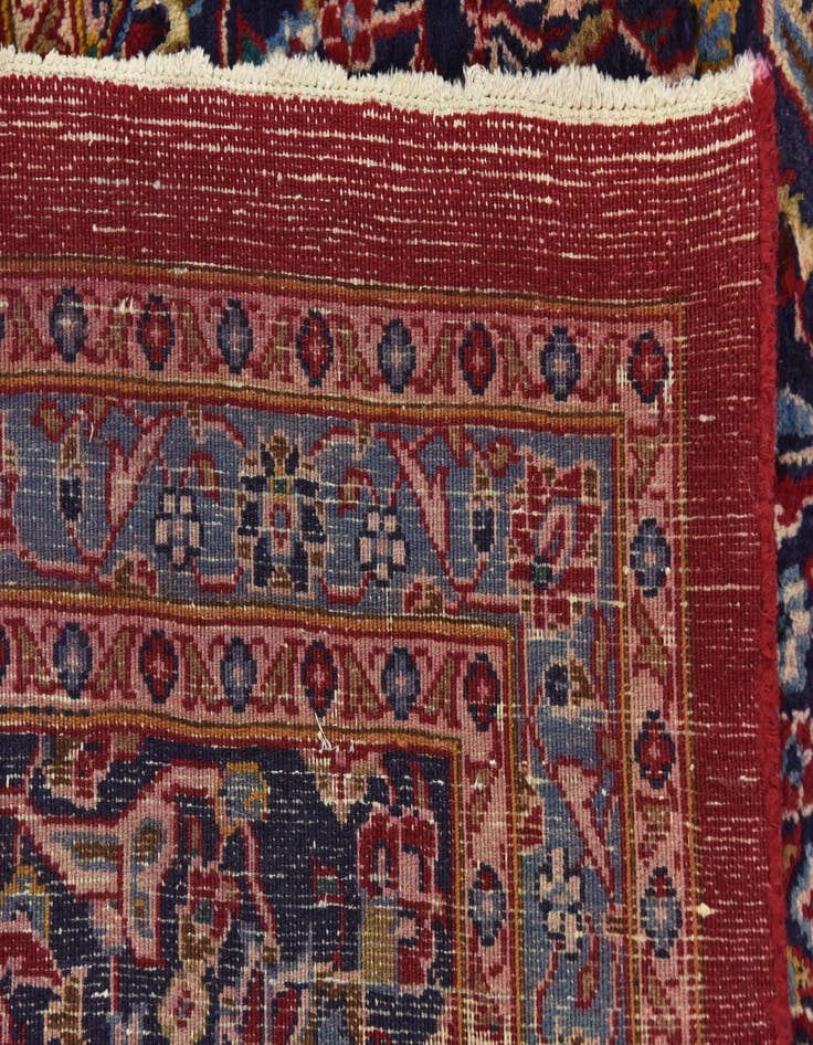 Detail image of  9' 8 x 13'  Hand Knotted Mashad Persian Wool Rug