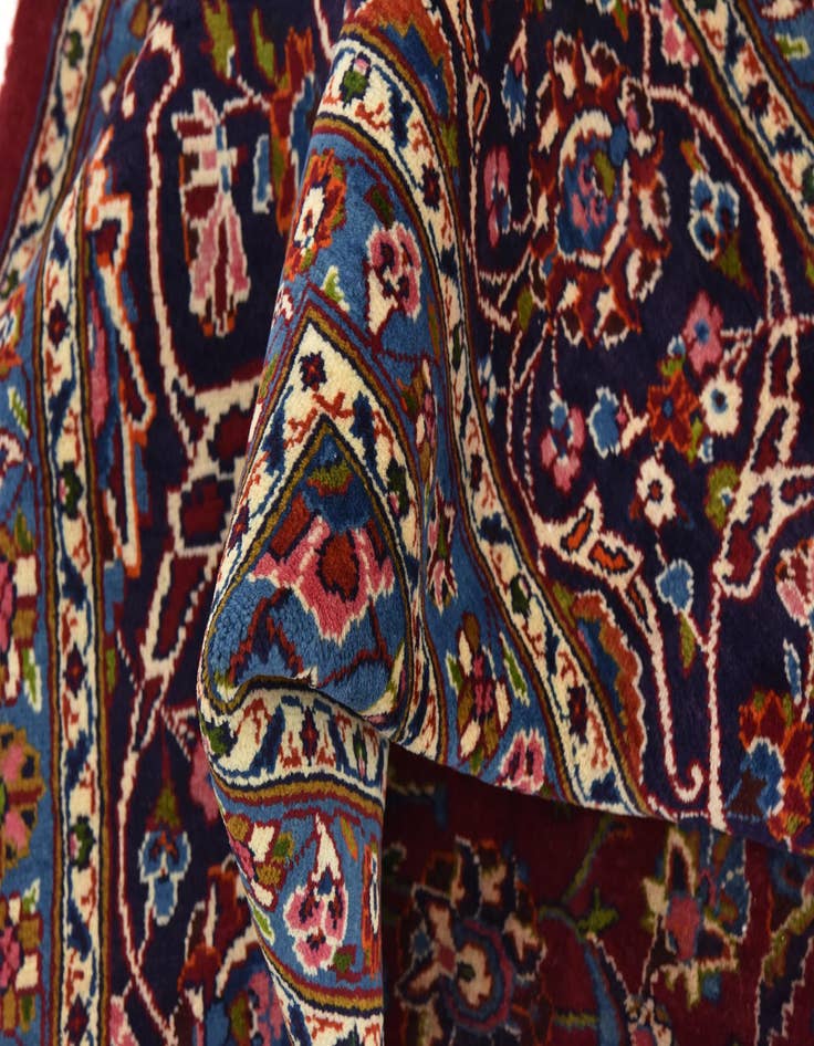 Detail image of  9' 7 x 13' 4  Hand Knotted Mashad Persian Wool Rug