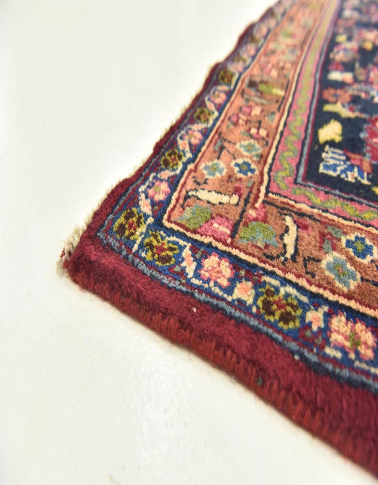 Detail image of  9' 9 x 13'  Hand Knotted Mashad Persian Wool Rug