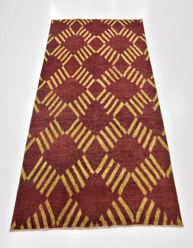 Detail image of  5' x 6' 5  Hand Knotted Modern Ziegler Rug