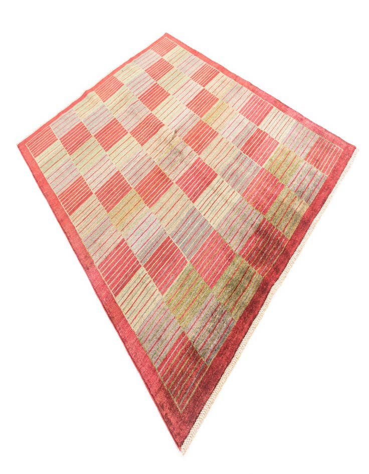 Detail image of  5' 10 x 7' 4  Hand Knotted Modern Ziegler Rug