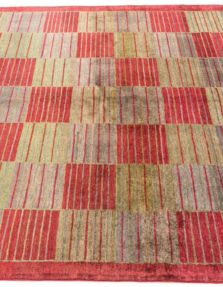 Detail image of  5' 10 x 7' 4  Hand Knotted Modern Ziegler Rug