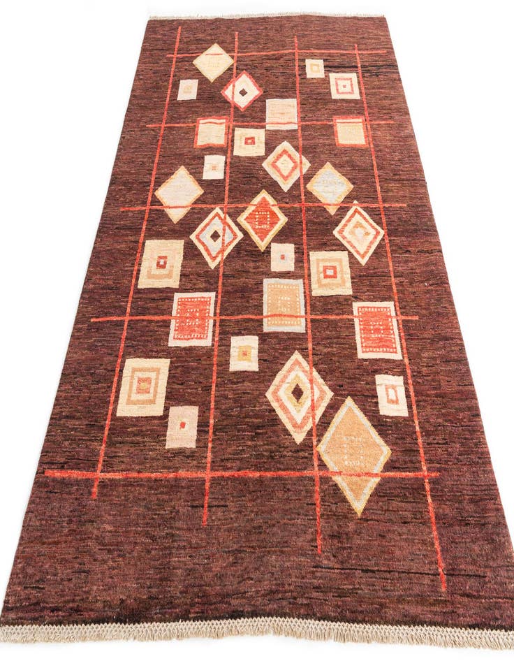 Detail image of  5' 1 x 7' 3  Hand Knotted Modern Ziegler Wool Rug