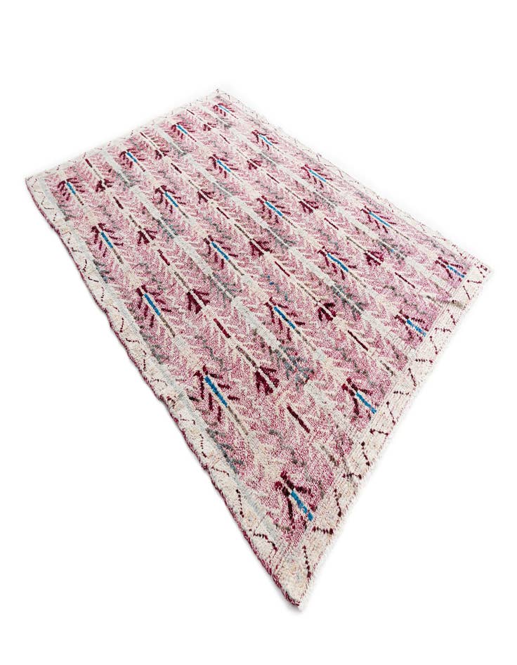 Detail image of  5' 7 x 8'  Hand Knotted Modern Ziegler Wool Rug