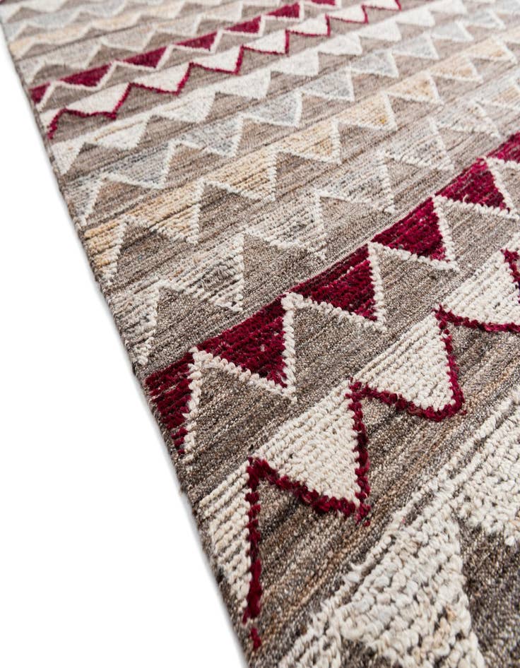 Detail image of  6' 6 x 10' 3  Hand Knotted Modern Ziegler Wool Rug