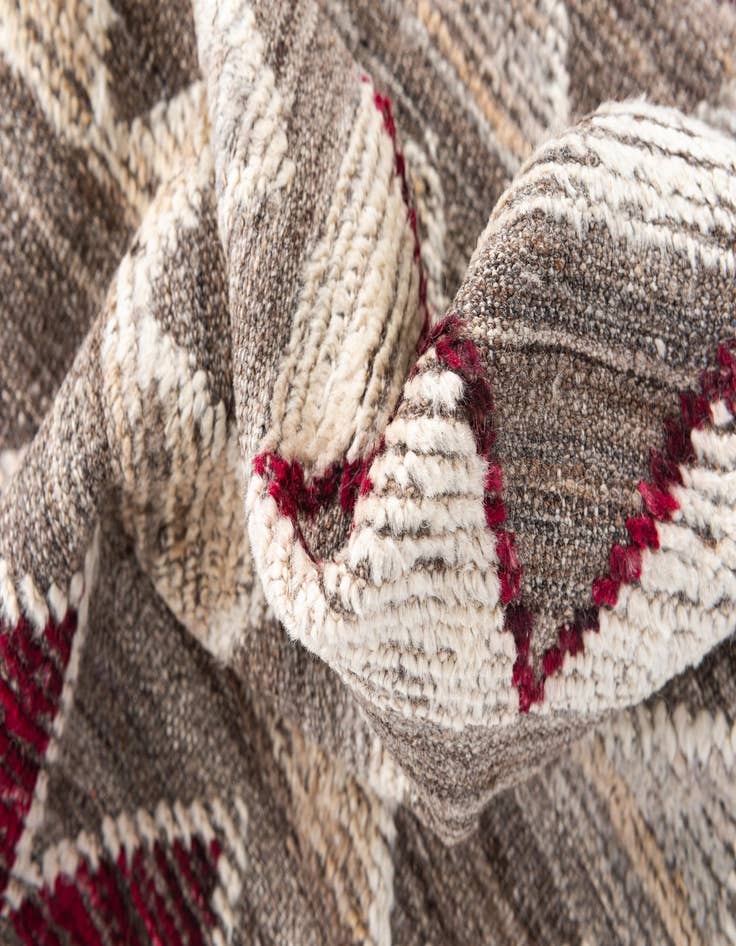 Detail image of  6' 6 x 10' 3  Hand Knotted Modern Ziegler Wool Rug