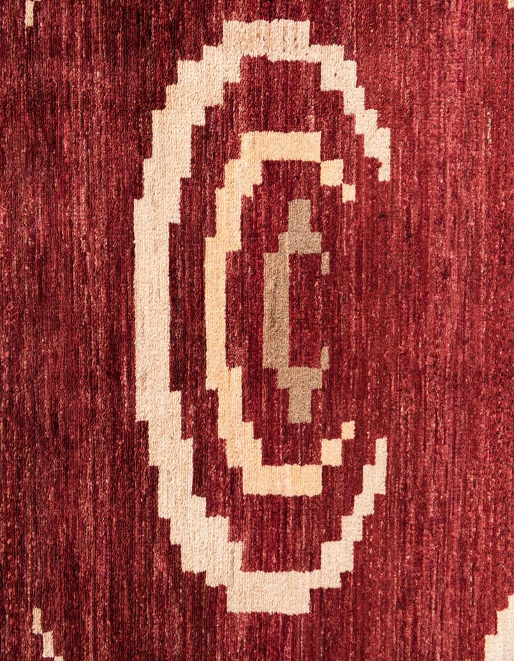 Detail image of  6' 5 x 8' 3  Hand Knotted Modern Ziegler Rug