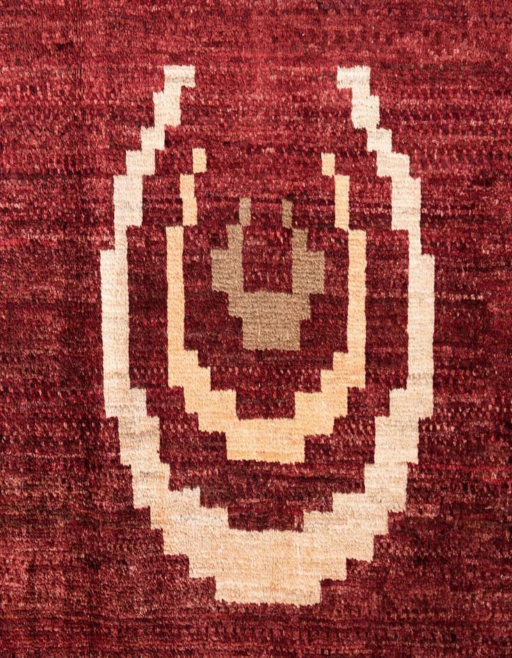 Detail image of  6' 5 x 8' 3  Hand Knotted Modern Ziegler Rug