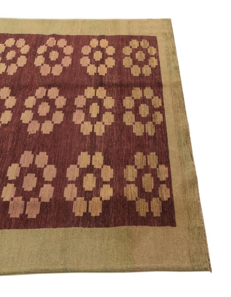 Detail image of  5' 5 x 7' 10  Hand Knotted Modern Ziegler Rug