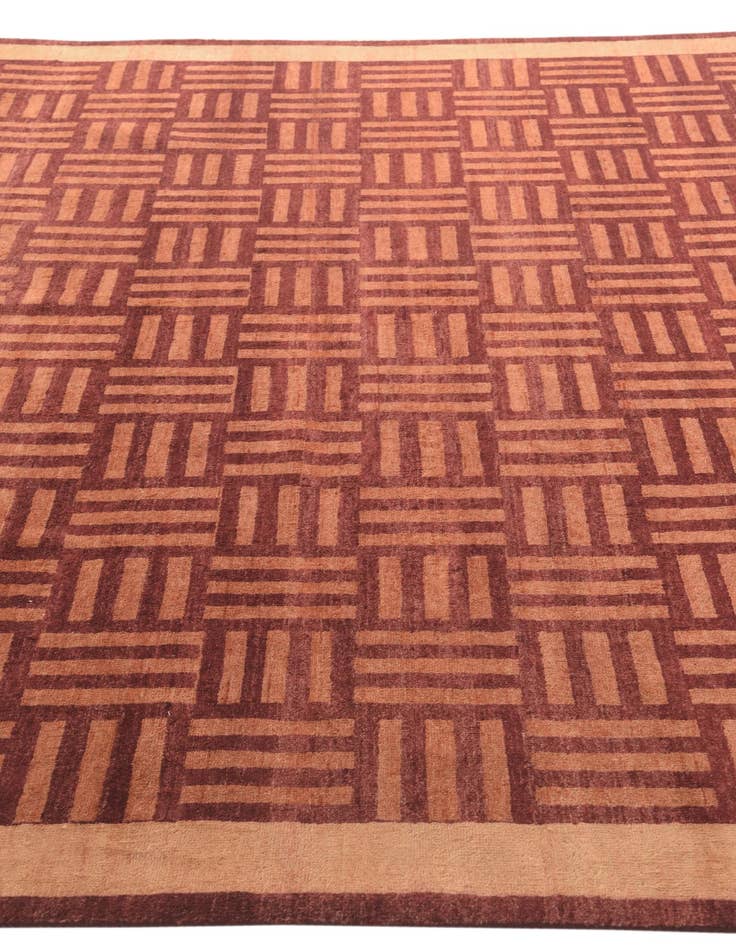 Detail image of  8' 3 x 11' 8  Hand Knotted Modern Ziegler Rug