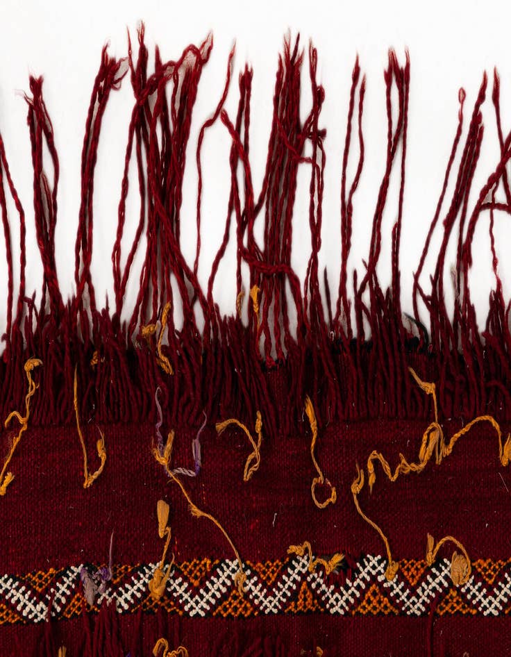 Detail image of  5' 4 x 9' 9  Hand Woven Moroccan Wool Rug