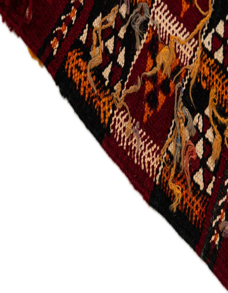 Detail image of  5' 4 x 9' 9  Hand Woven Moroccan Wool Rug