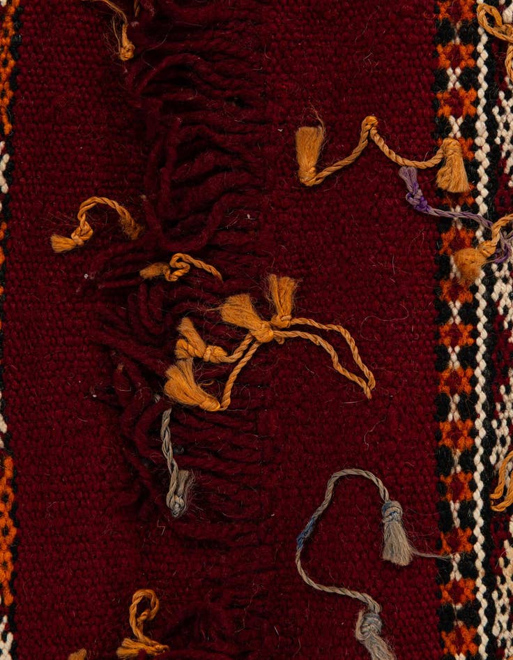 Detail image of  5' 4 x 9' 9  Hand Woven Moroccan Wool Rug