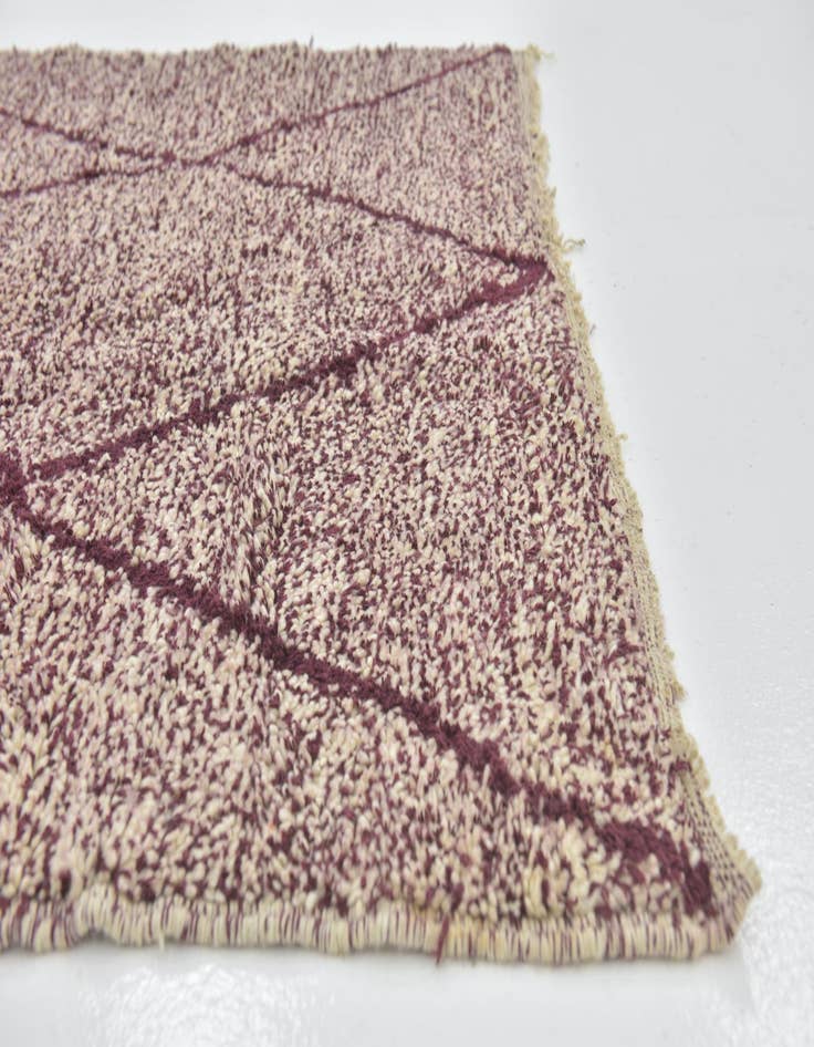 Detail image of  5' x 8'  Hand Knotted Moroccan Wool Rug