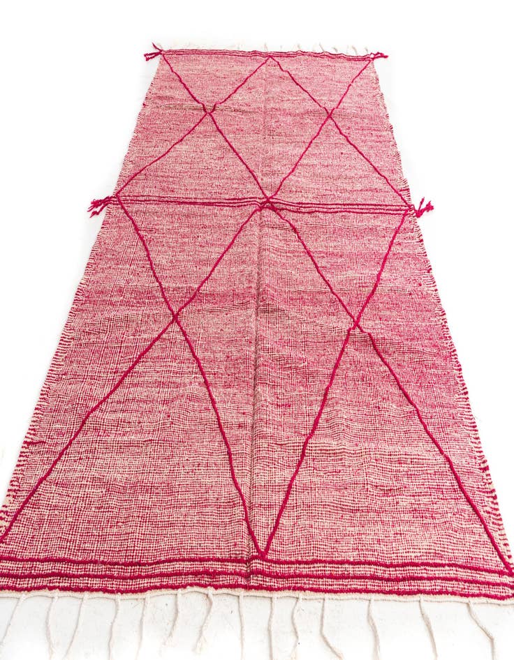 Detail image of  6' 7 x 10' 2  Hand Knotted Moroccan Wool Rug