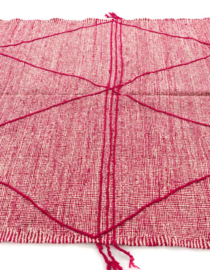 Detail image of  6' 7 x 10' 2  Hand Knotted Moroccan Wool Rug