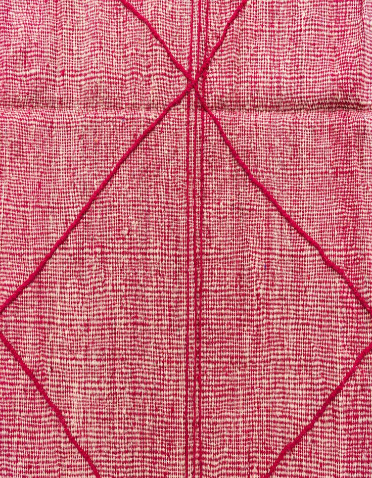 Detail image of  6' 7 x 10' 2  Hand Knotted Moroccan Wool Rug