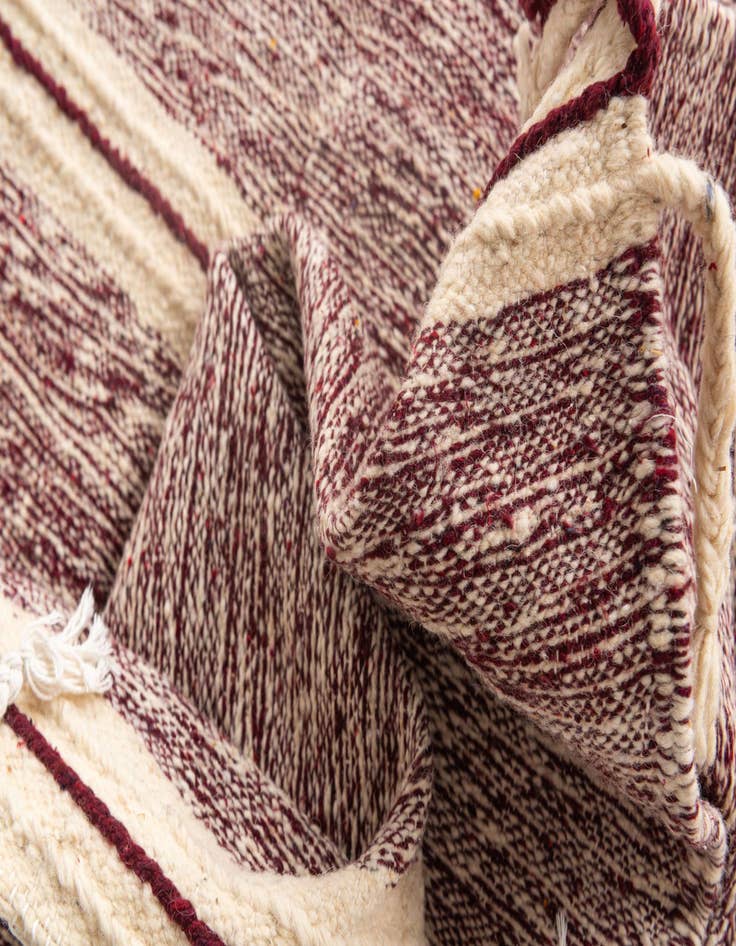 Detail image of  6' 6 x 10'  Hand Knotted Moroccan Wool Rug