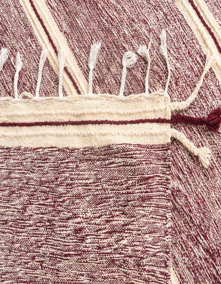 Detail image of  6' 6 x 10'  Hand Knotted Moroccan Wool Rug