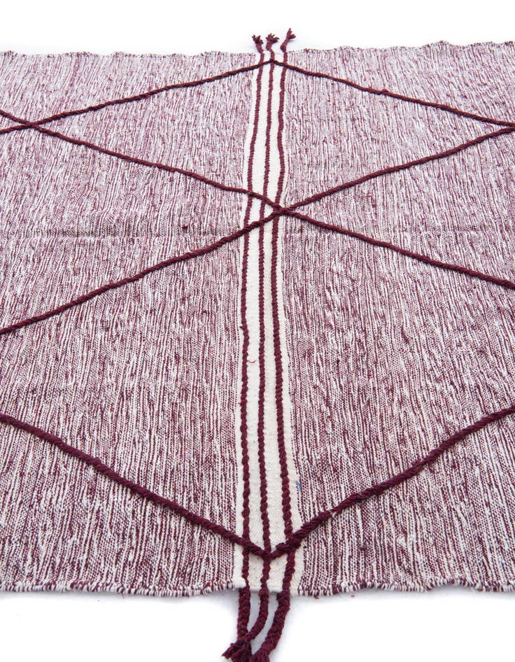 Detail image of  6' 6 x 9' 4  Hand Knotted Moroccan Wool Rug