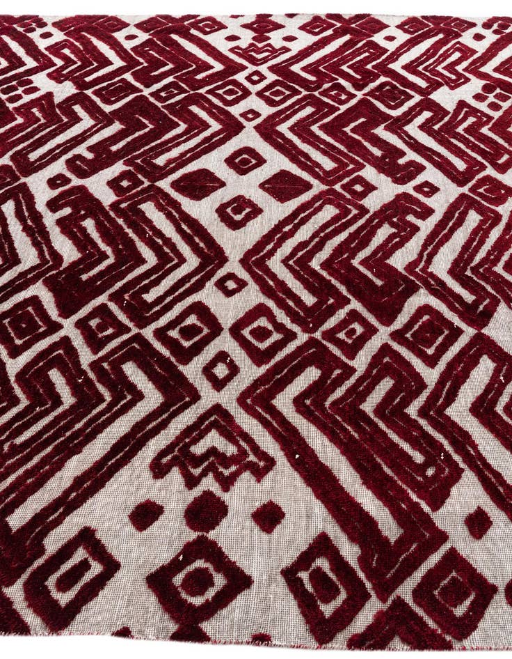 Detail image of  8' 10 x 12' 5  Hand Knotted Moroccan Wool Rug