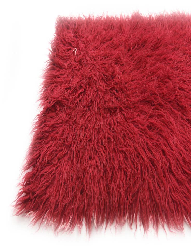 Detail image of  2' 2 x 4' 2  Hand Knotted Moroccan Wool Rug