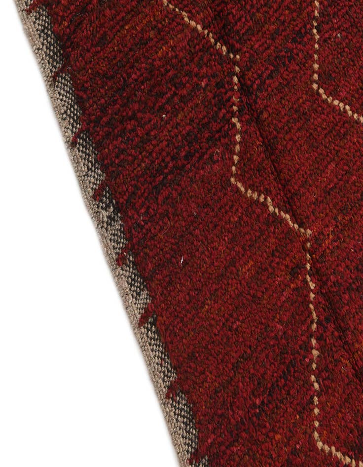 Detail image of  8' 10 x 13'  Hand Knotted Moroccan Wool Rug