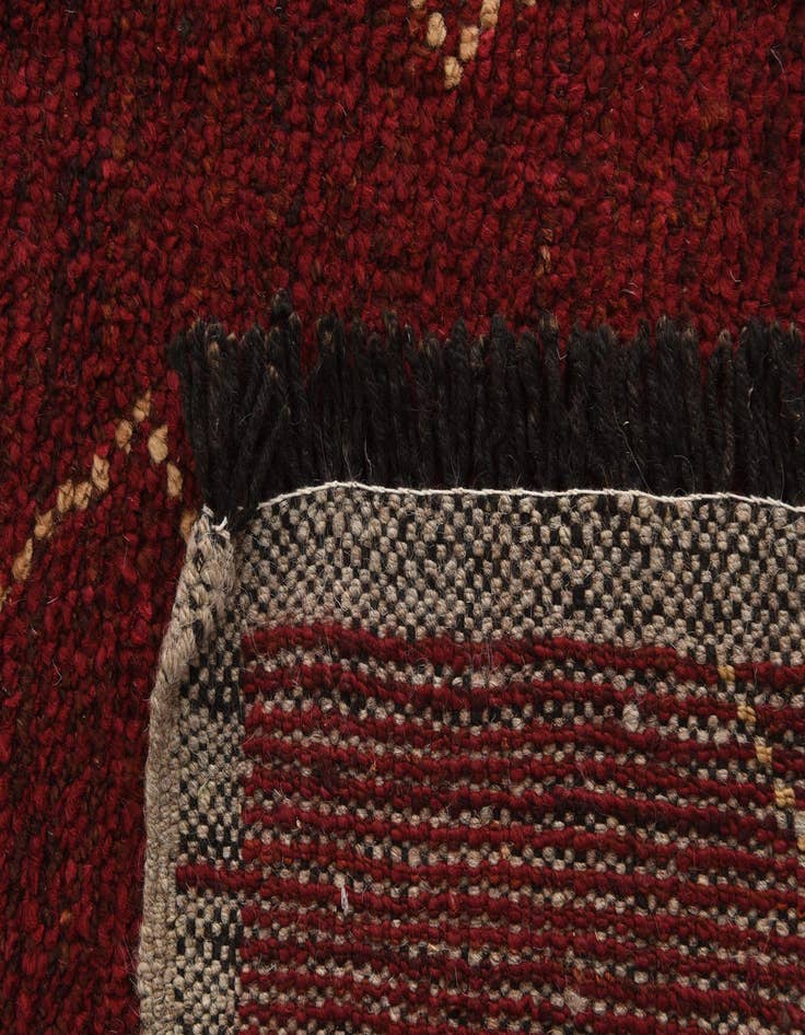 Detail image of  8' 10 x 13'  Hand Knotted Moroccan Wool Rug